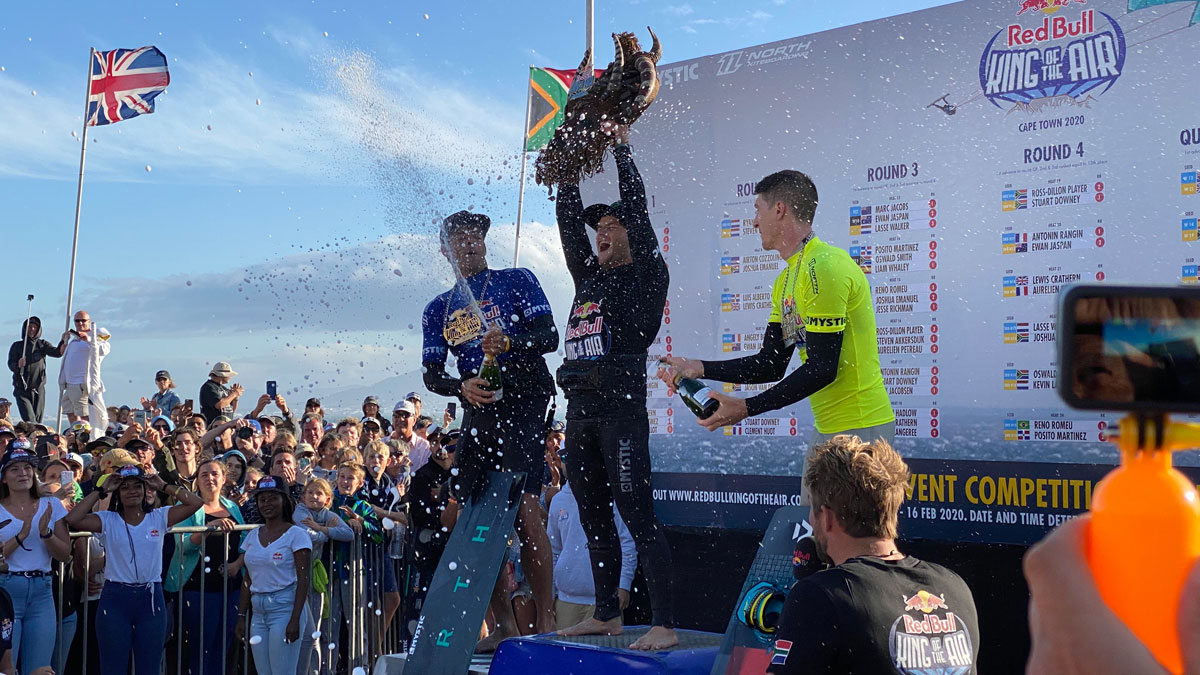 Podium zawodów Red Bull King of The Air 2020